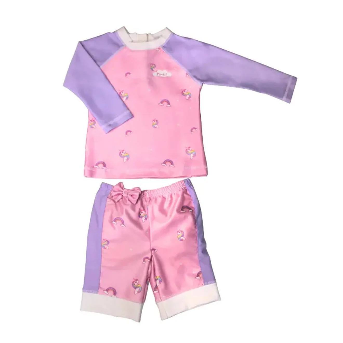 Ensemble Enfant Anti-uv : Licornes Rose