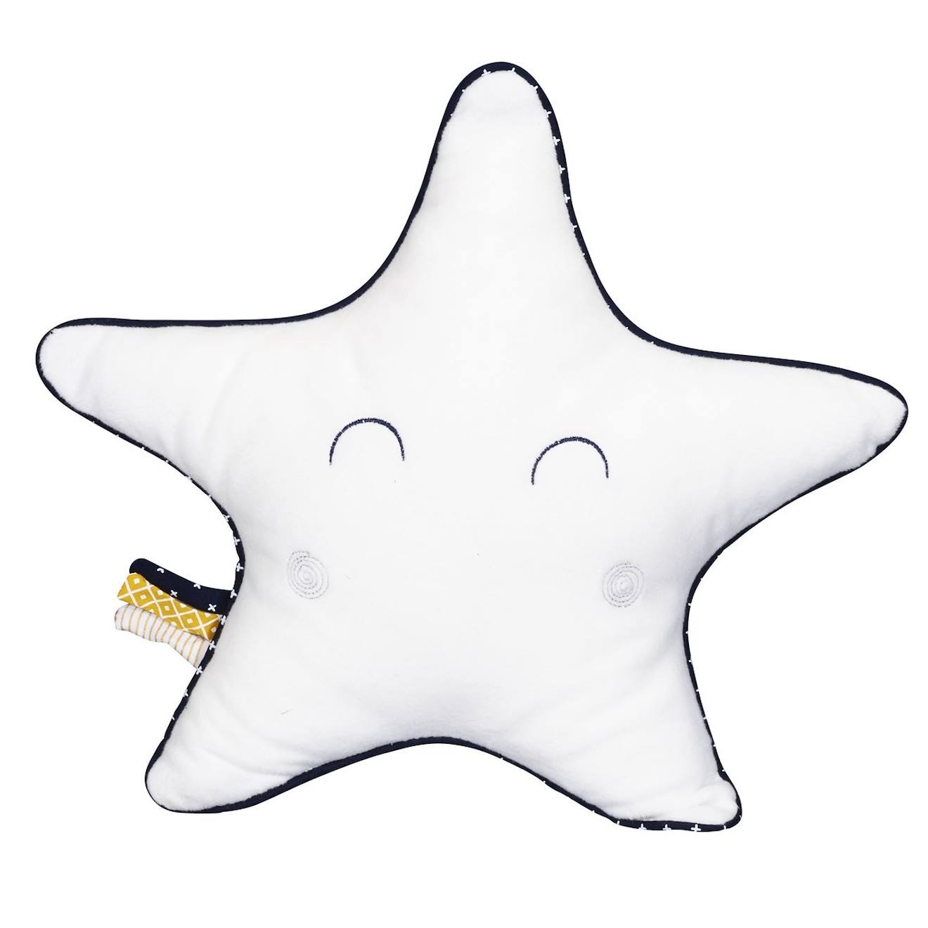Coussin Étoile En Coton - Hello Blanc