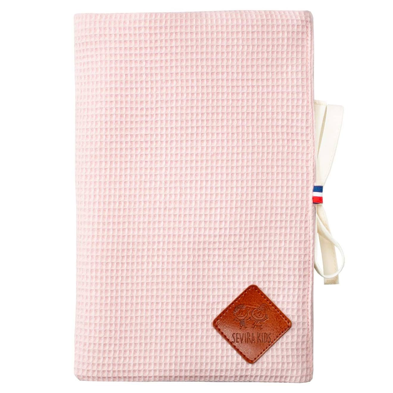 Protège Carnet De Santé En Nid D'abeille Rose