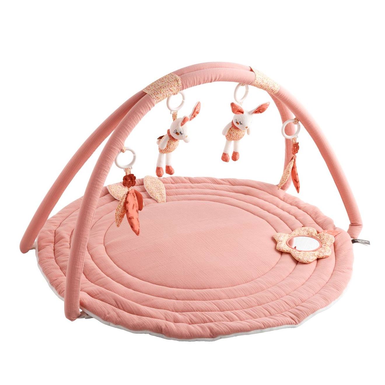 Tapis D'éveil Avec Arches En Coton Rose