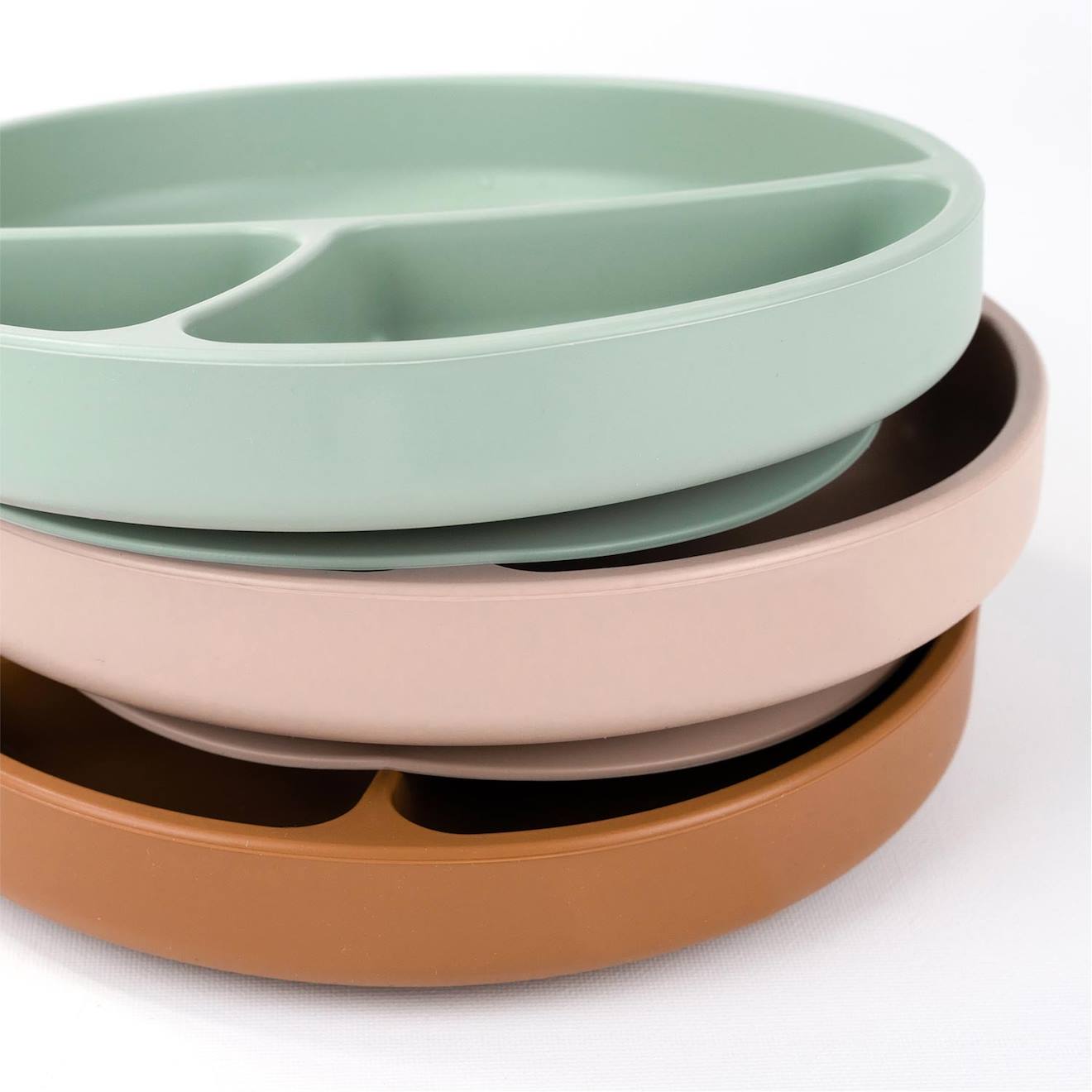Assiette Bébé À Ventouse En Silicone Caramel (Minikoioi) - Image 1