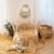 Oreiller plat lapin en gaze de coton jeanne Beige+Blanc+Blanc à pois or+Bleu+Camel+Écru+Gris clair+Terracotta+Vert de gris 5 - vertbaudet enfant 