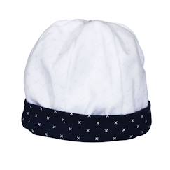 -Bonnet de naissance en coton - hello