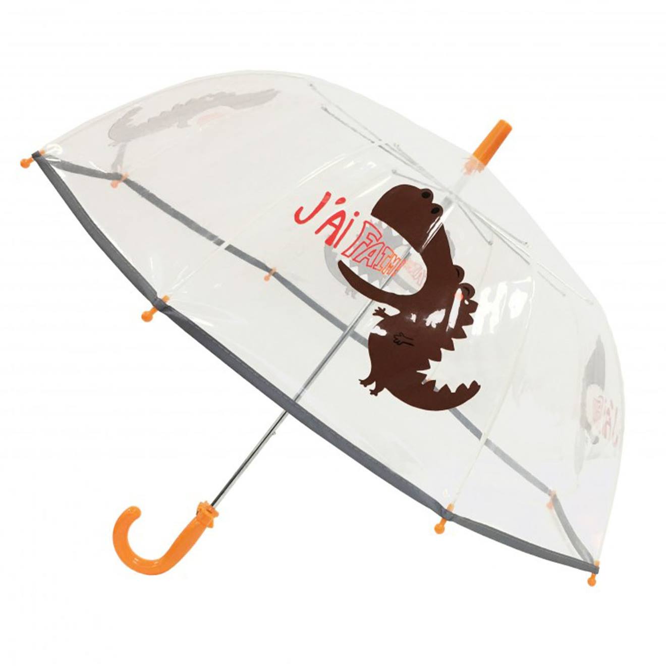 Parapluie Cloche Transparent Dinosaure