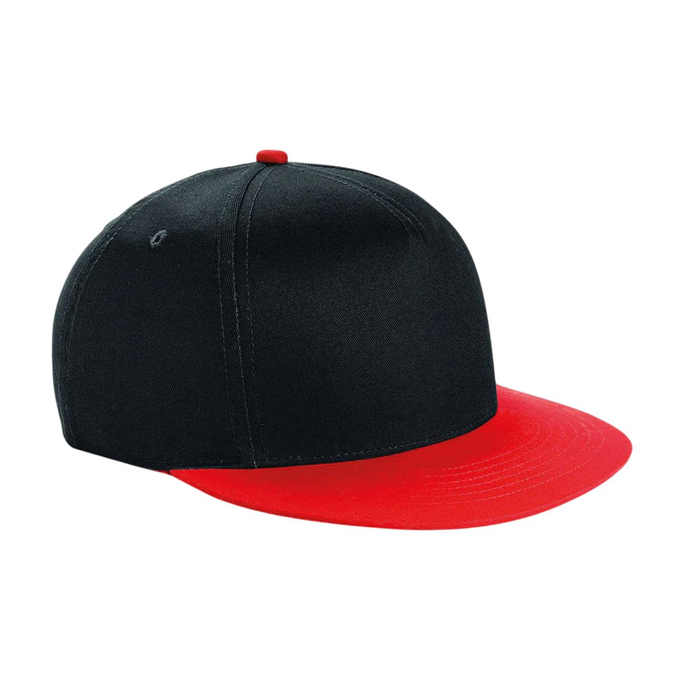 Casquette Ajustable Coton Sergã© Noir / Rouge Vif