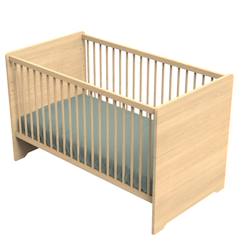 Chambre et rangement-Chambre-Lit bébé évolutif - little big bed en bois décor chêne miel - cannelle