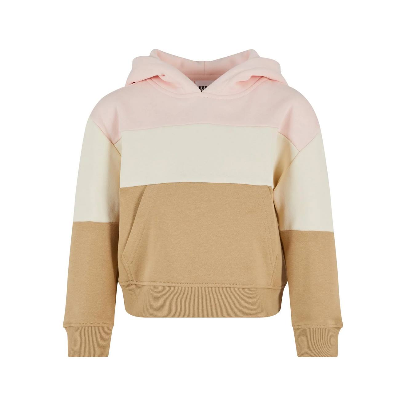 Sweat À Capuche Coton Rose / Sable Blanc / Beige