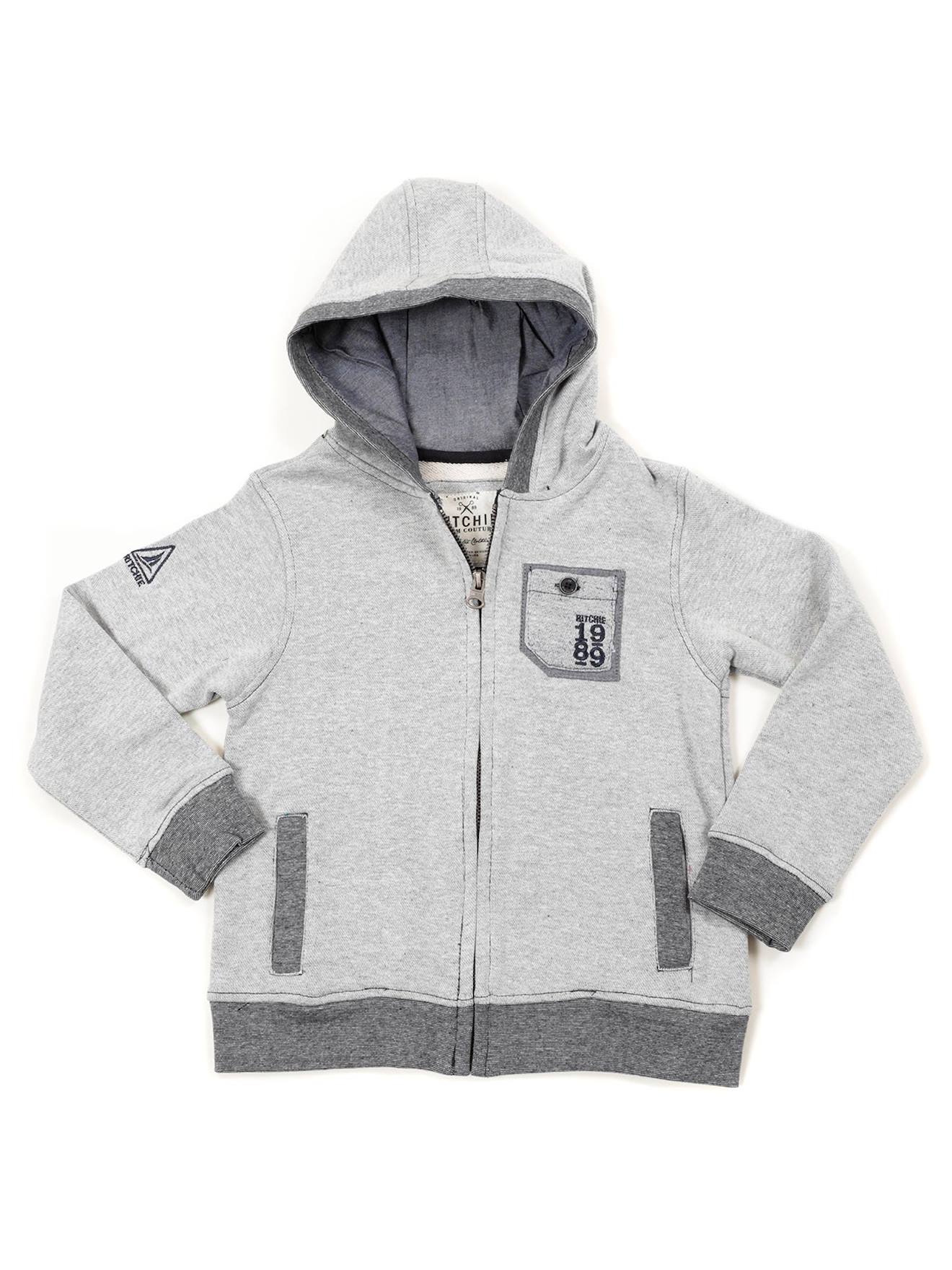 Sweat Zippe Wafaa Boy Gris