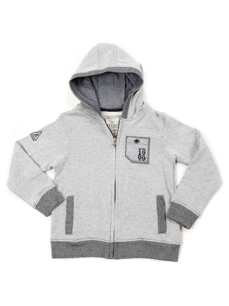 Garçon-Pull, gilet, sweat-Sweat zippe wafaa garçon