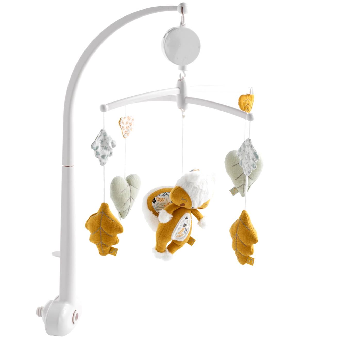 Mobile Musical En Velours Blanc