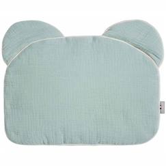 Chambre et rangement-Oreiller bébé plat ourson en gaze de coton jeanne