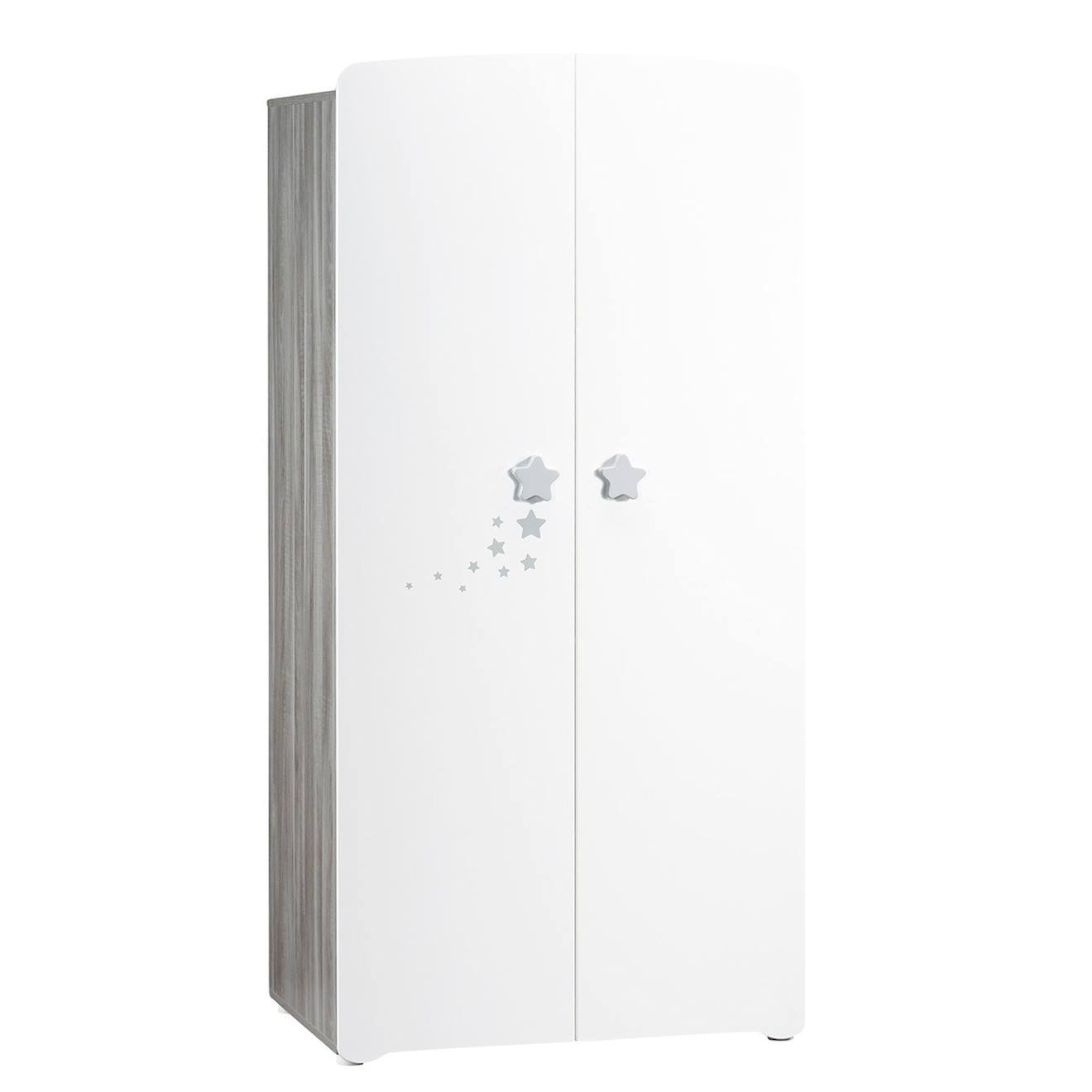 Armoire 2 Portes Bébé En Bois Blanc