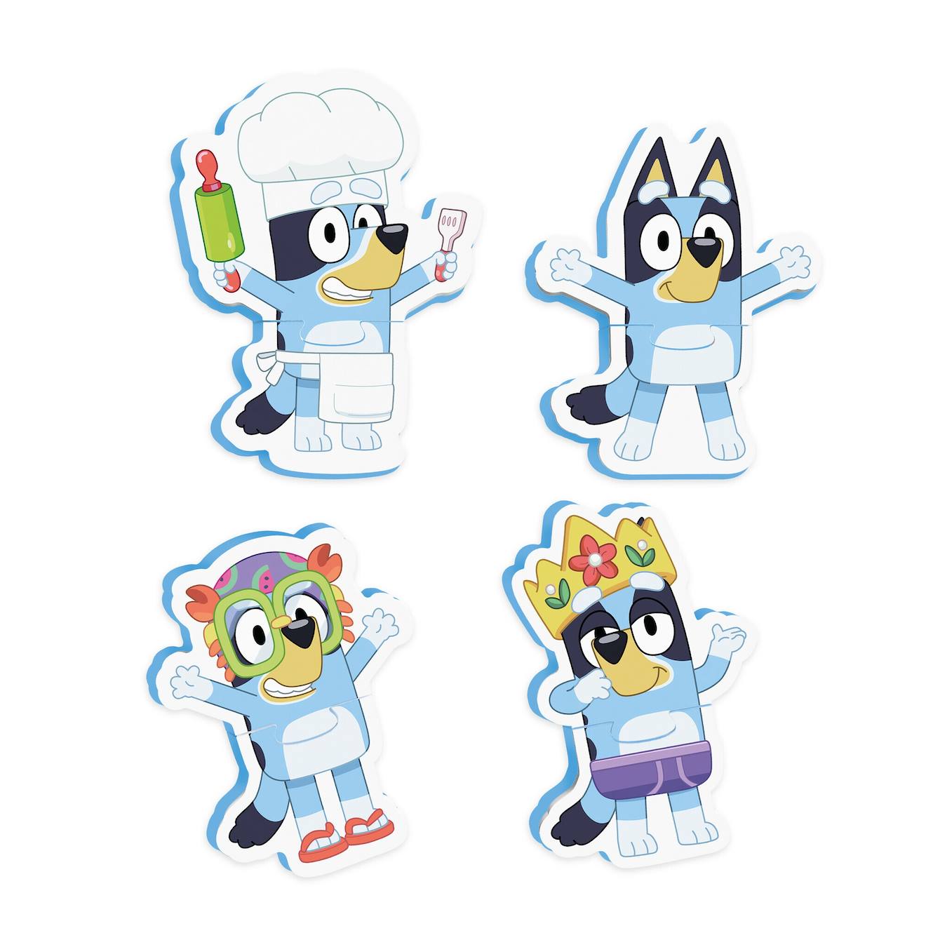 Puzzle De Bain Bluey Dès 18 Mois Multicolore