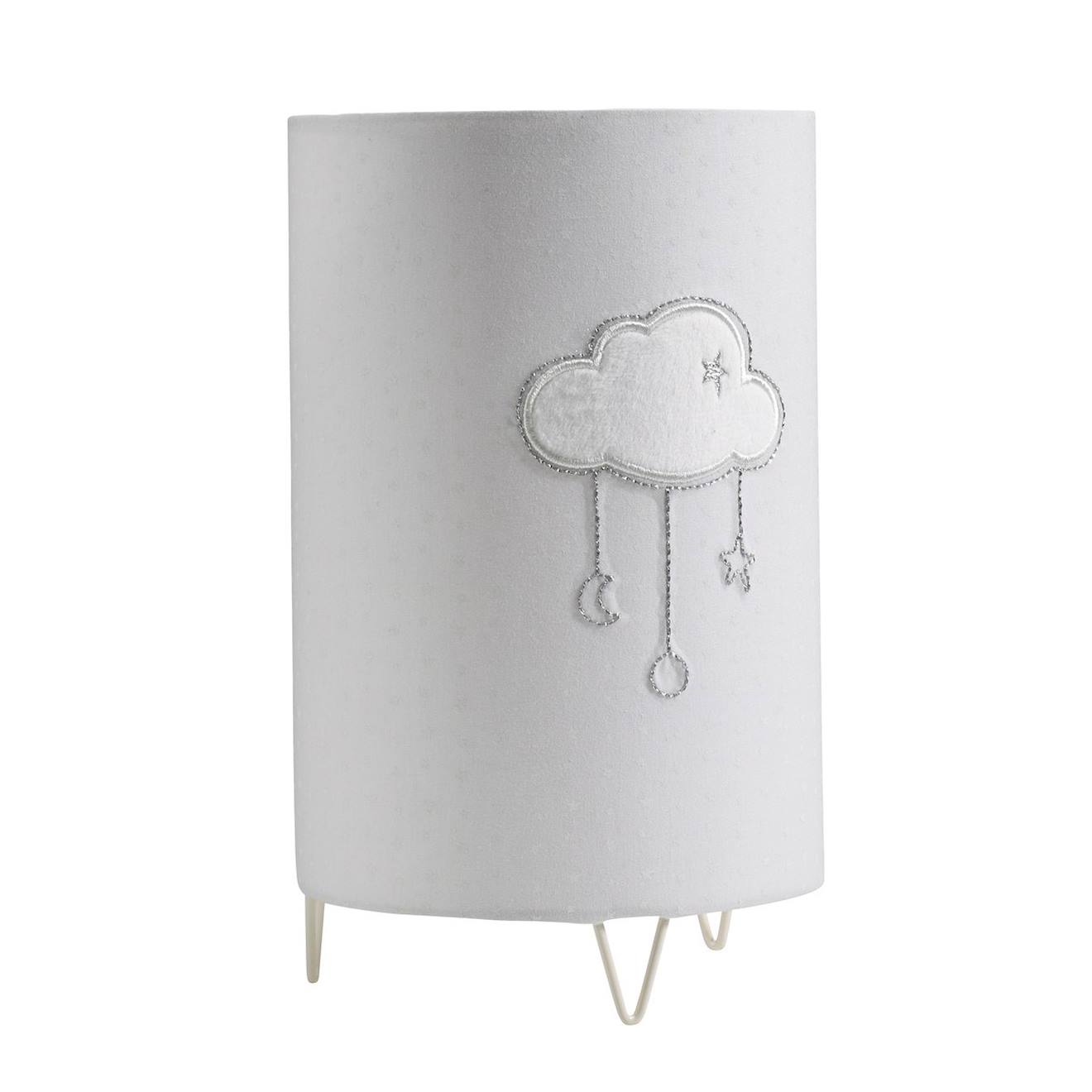 Luminaire Avec Détail Nuage En Coton - Celeste Gris