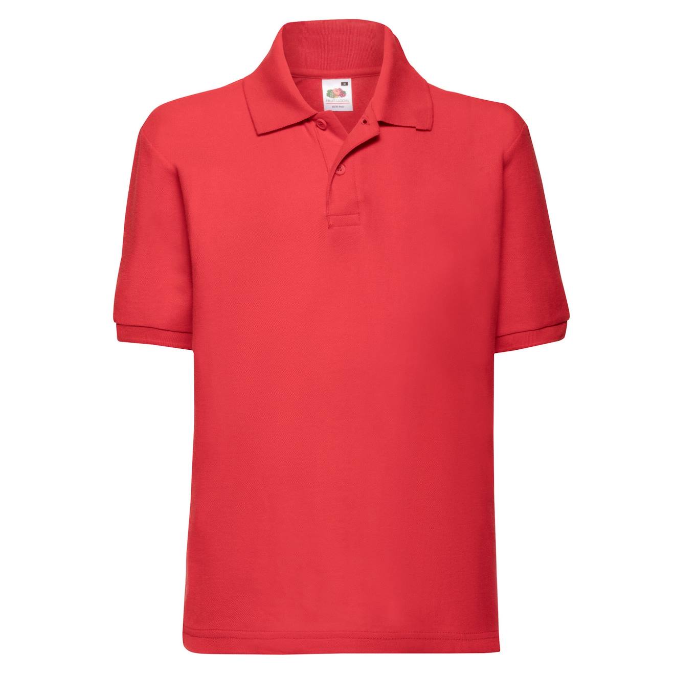 Polo Polyester 65/35 Rouge