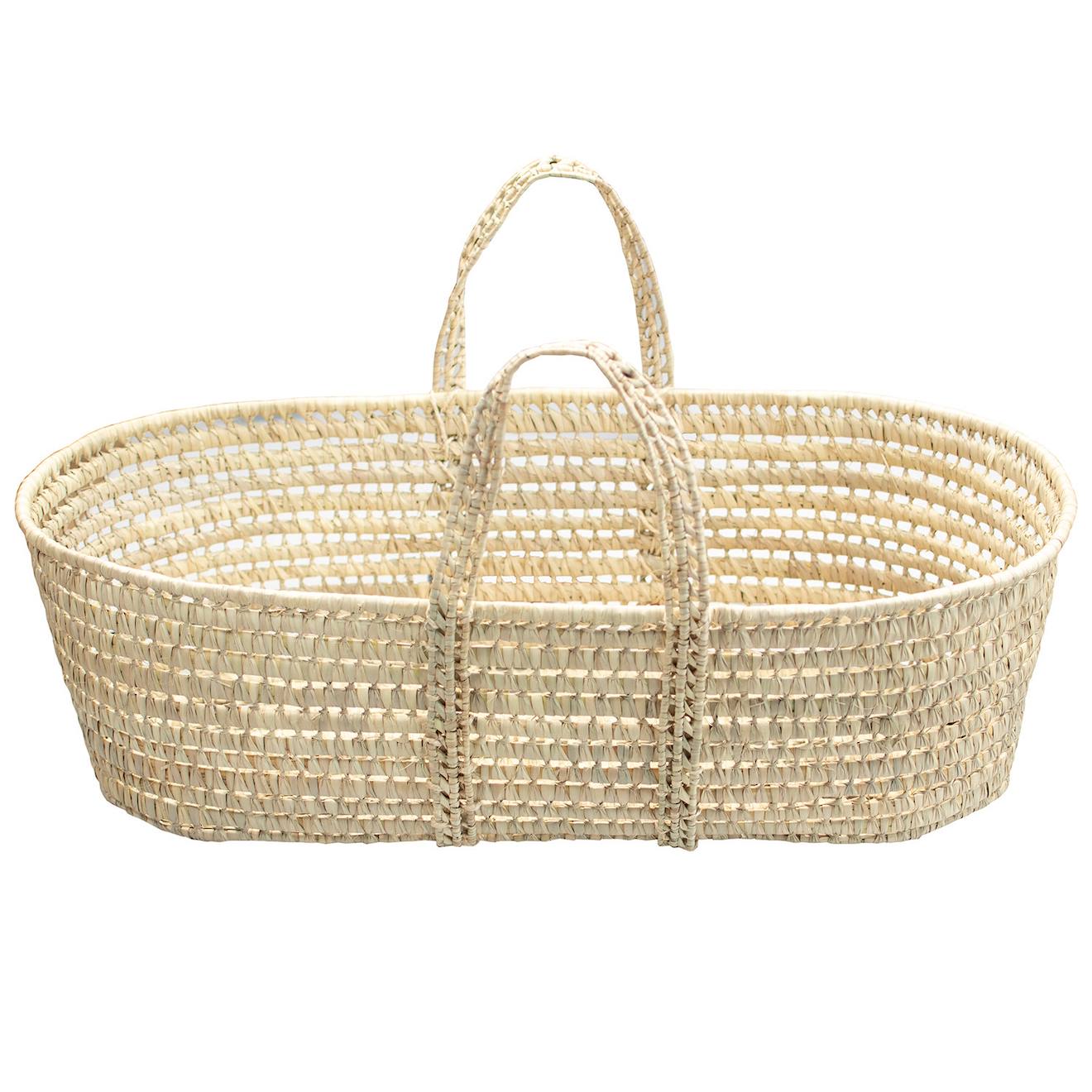 Couffin Panier Moise En Fibres Naturelles Beige (Sevira Kids) - Image 3