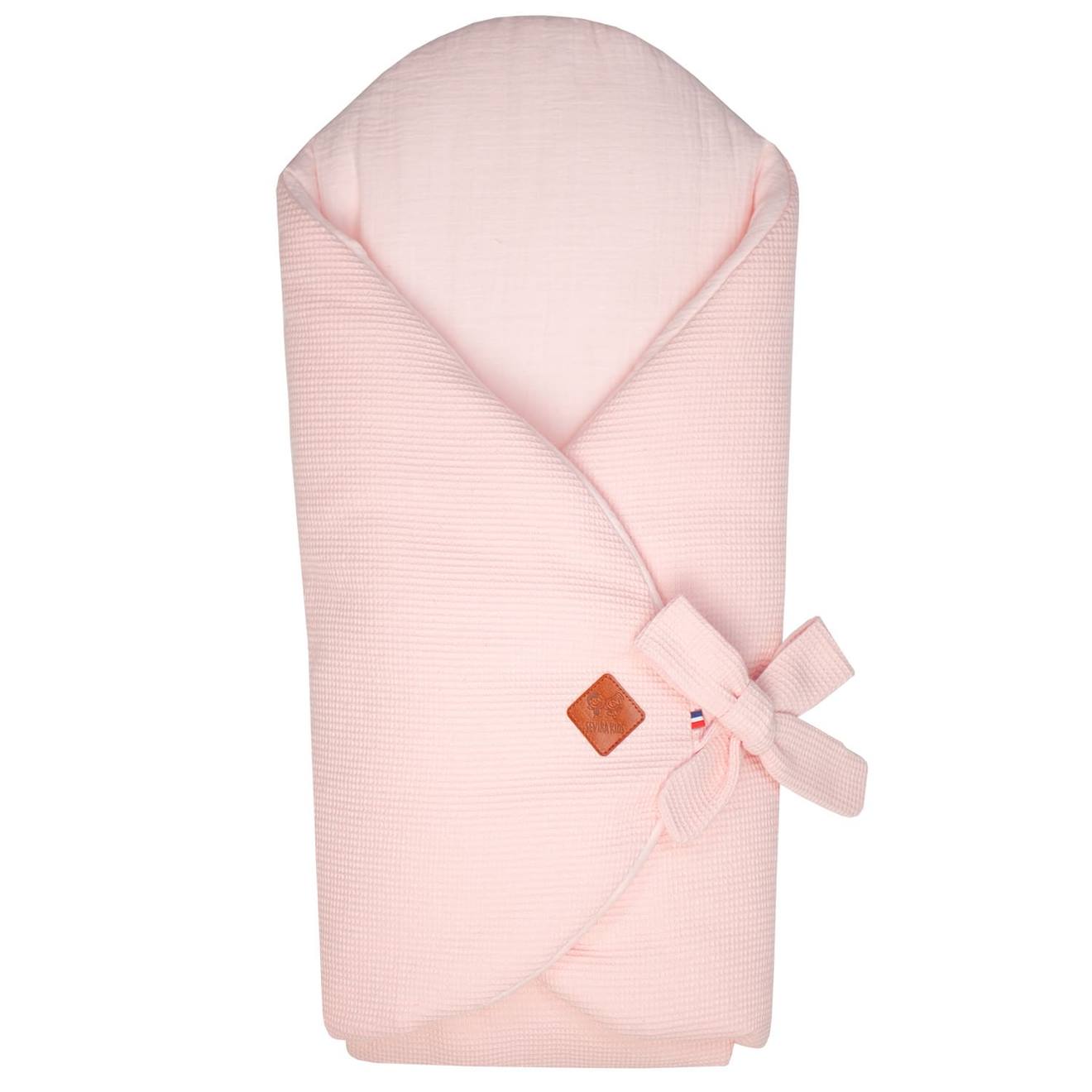 Couverture D'emmaillotage Évolutive En Nid D'abeille Rose