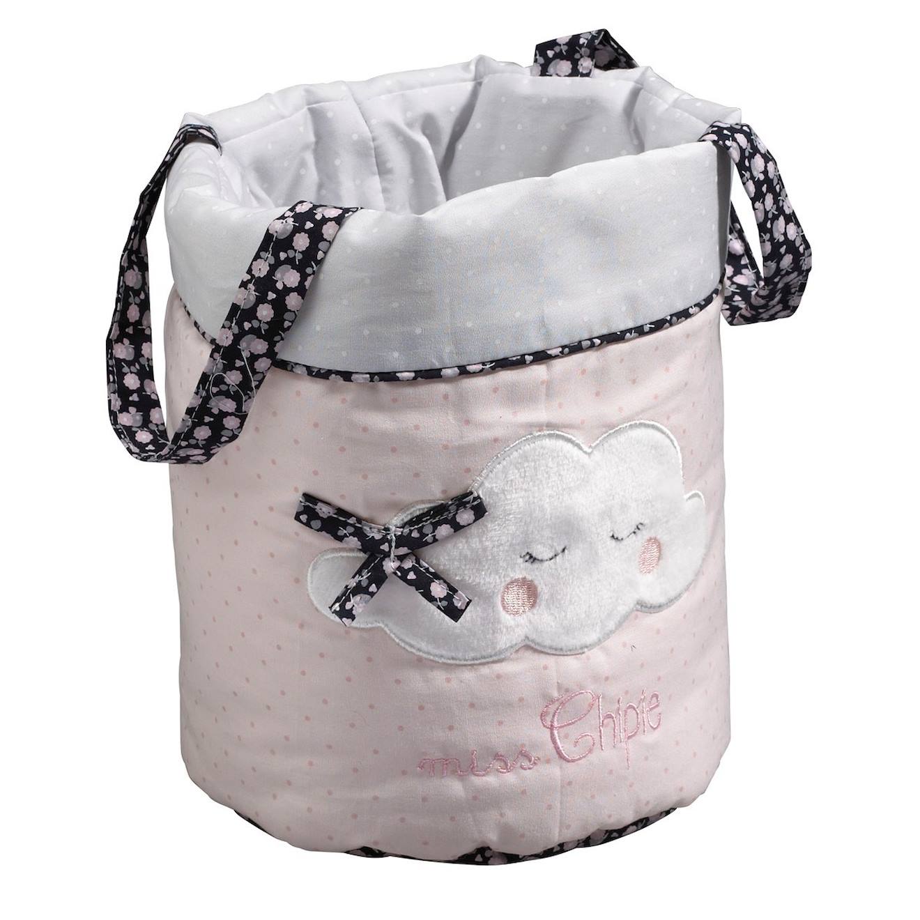 Panières Gigognes En Tissu En Coton - Miss Fleur De Lune Rose