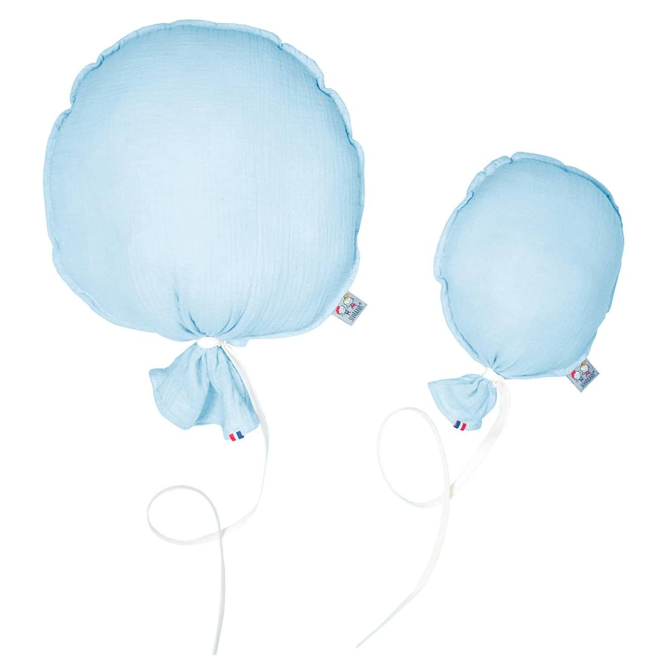 Ballon Mural Décoratif En Gaze De Coton 28cm Bleu