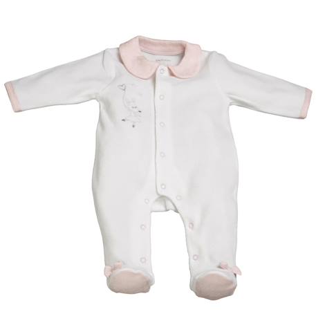 Bébé-Pyjama bébé à manches longues en velours - lilibelle