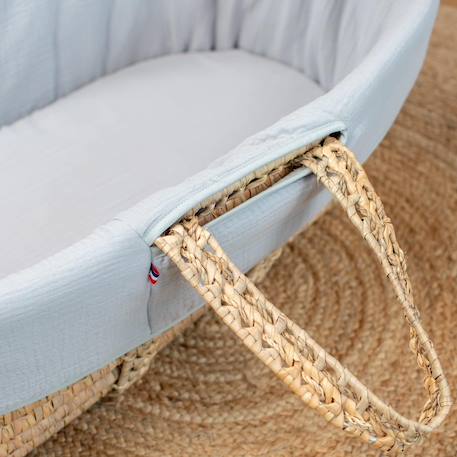 Habillage de couffin en gaze de coton jeanne Beige+Blanc+Bleu+Camel+Écru+Gris clair+Rose+Terracotta+Vert de gris 29 - vertbaudet enfant 