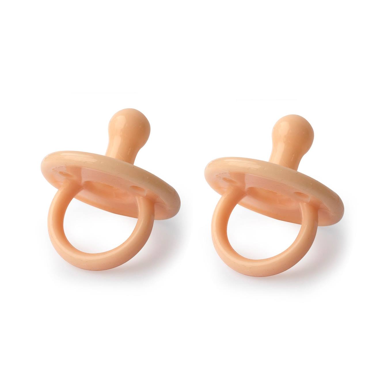 Lot De 2 Sucettes En Silicone Pêche
