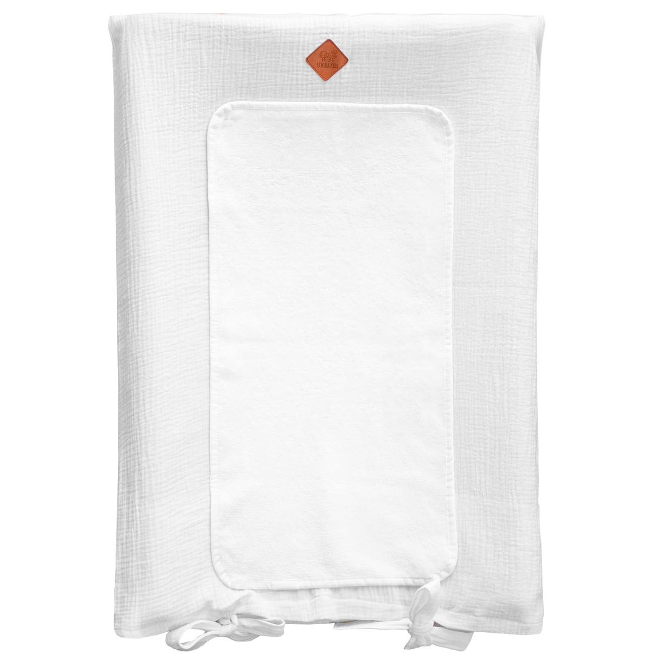 Housse De Matelas À Langer En Gaze De Coton Jeanne Blanc