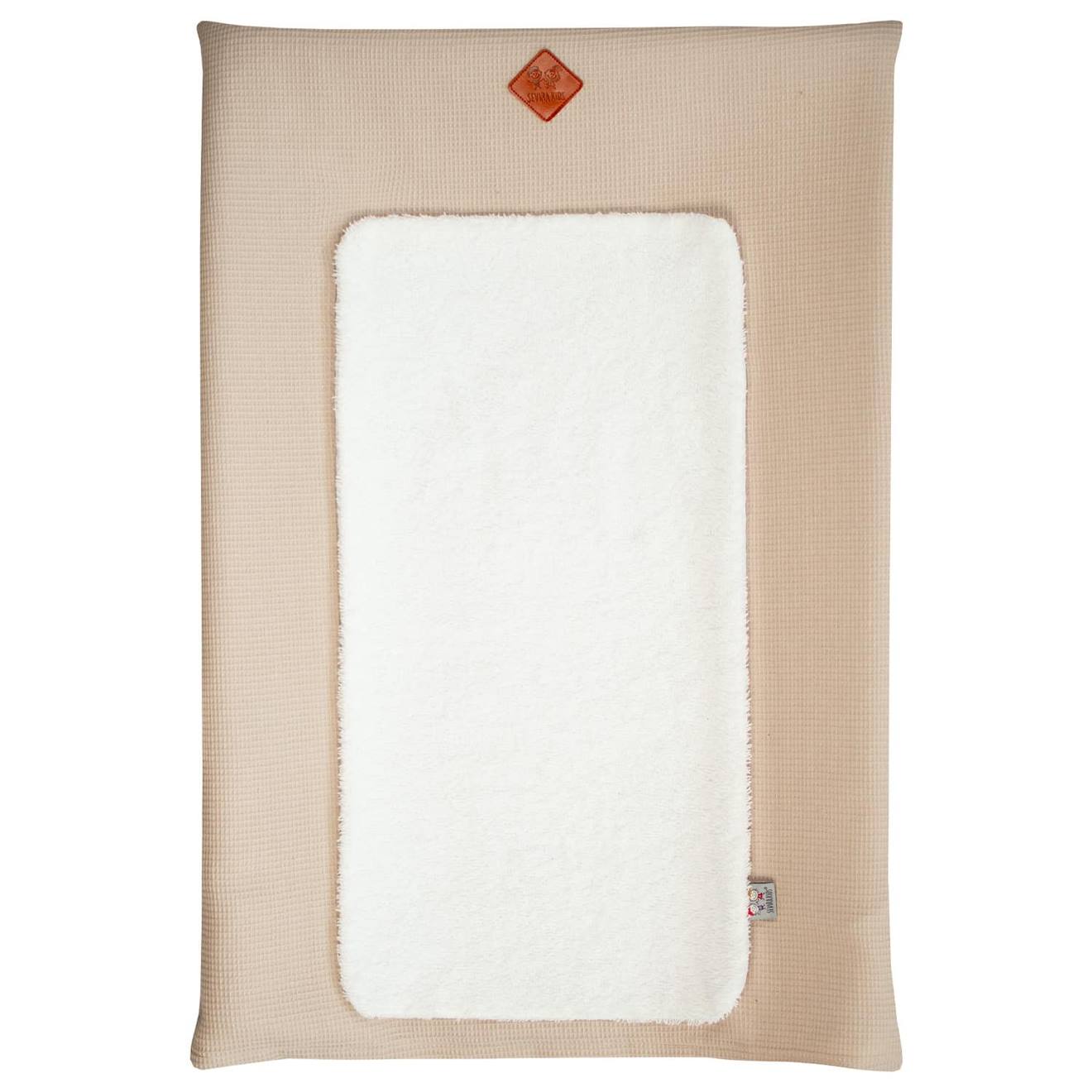 Housse De Matelas À Langer Nid D'abeille Beige