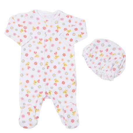 Bébé-Dors-bien bébé en coton jacquard biologique iris