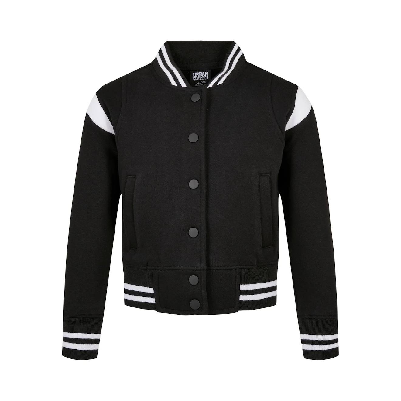 Veste De Survêtement Synthétique Noir / Blanc