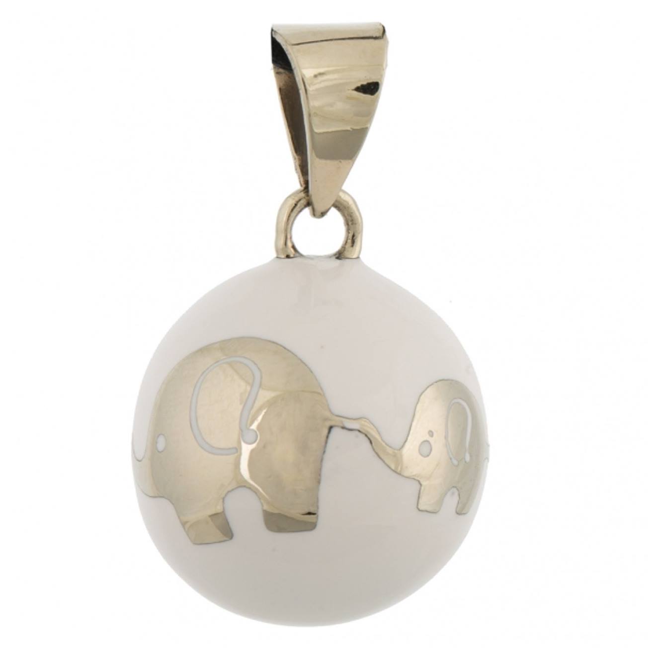 Bola De Grossesse Collier Éléphant Blanc