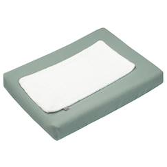 Puériculture-Matelas, accessoires de lange-Housse de matelas à langer + éponge bambou jeanne
