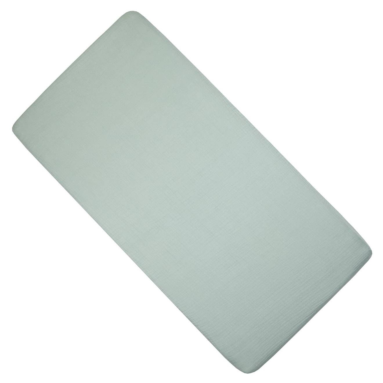 Drap Housse Berceau En Gaze De Coton Jeanne Vert De Gris