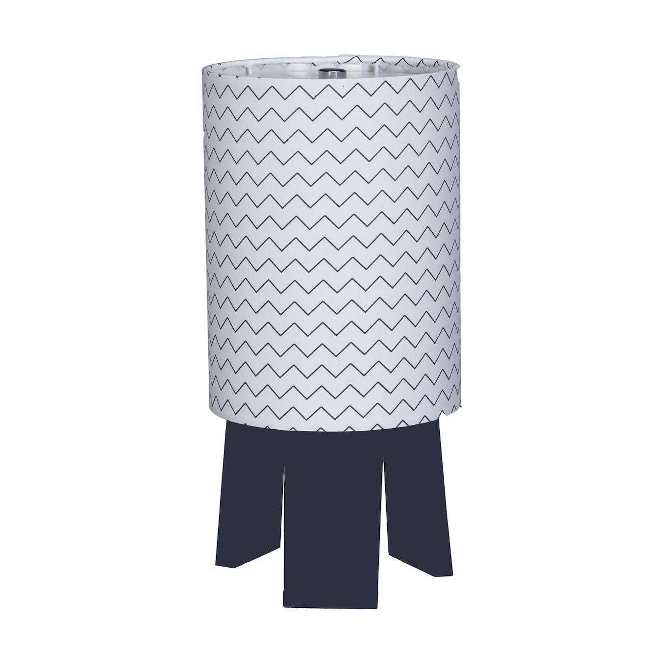 Lampe De Chevet Avec Pied En Coton Blanc