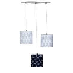 Linge de maison et décoration-Décoration-Suspension lumineuse trio plafonnier en coton - hello