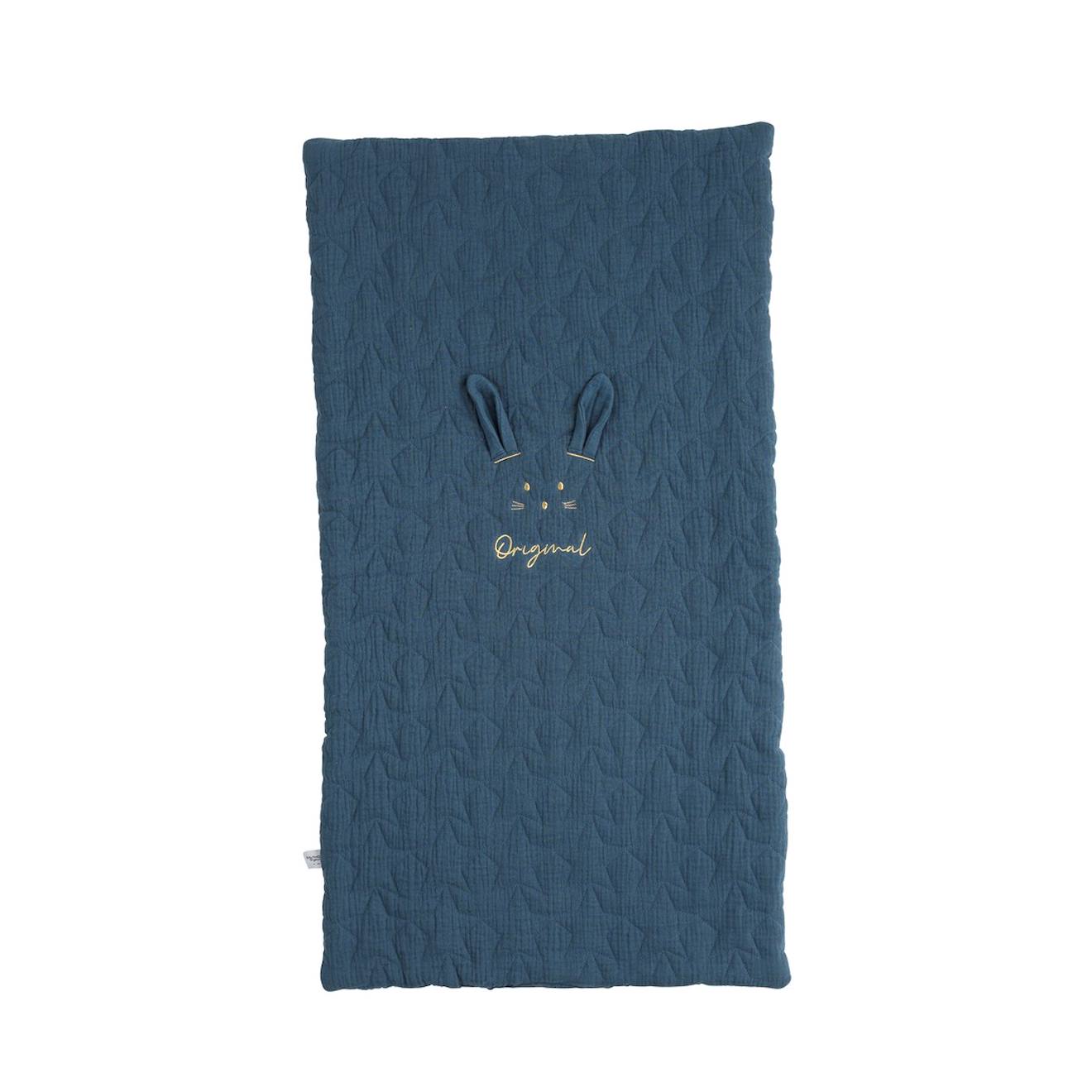 Couvre Lit Rectangulaire Berceau En Coton - Original Bleu Nuit
