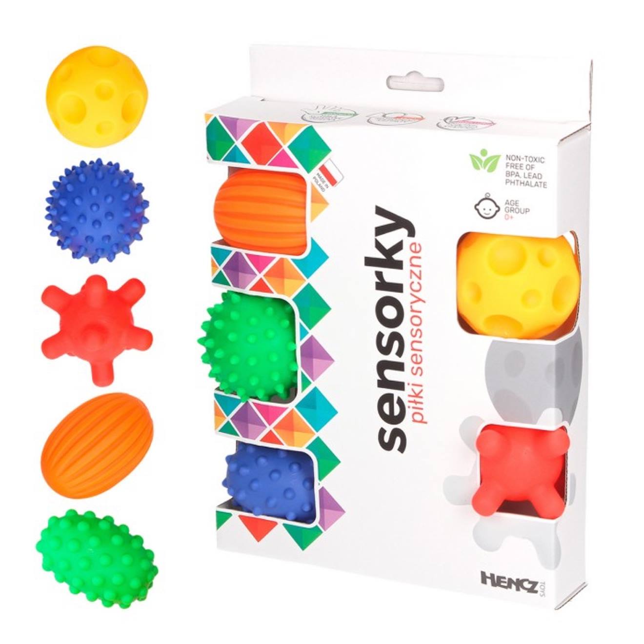 Coffret De 5 Balles Bébé - Éveil Sensoriel Multicolore