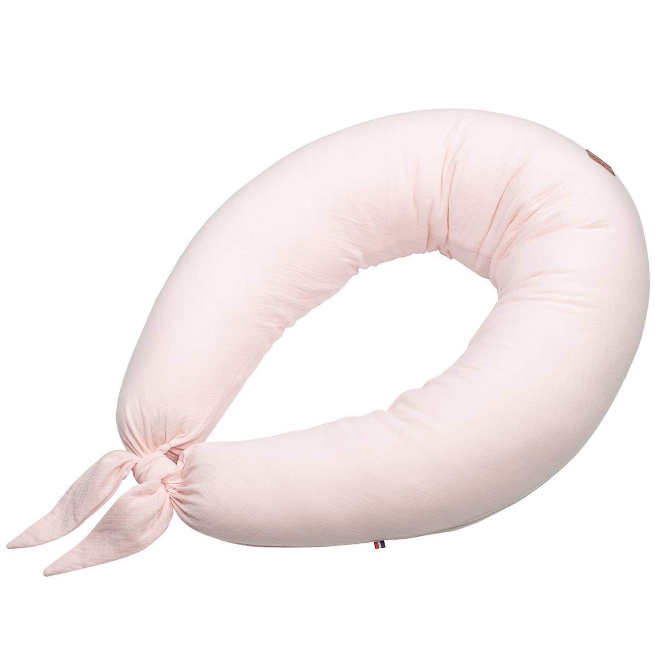 Coussin De Maternité Et D'allaitement + Housse En Gaze De Coton Rose