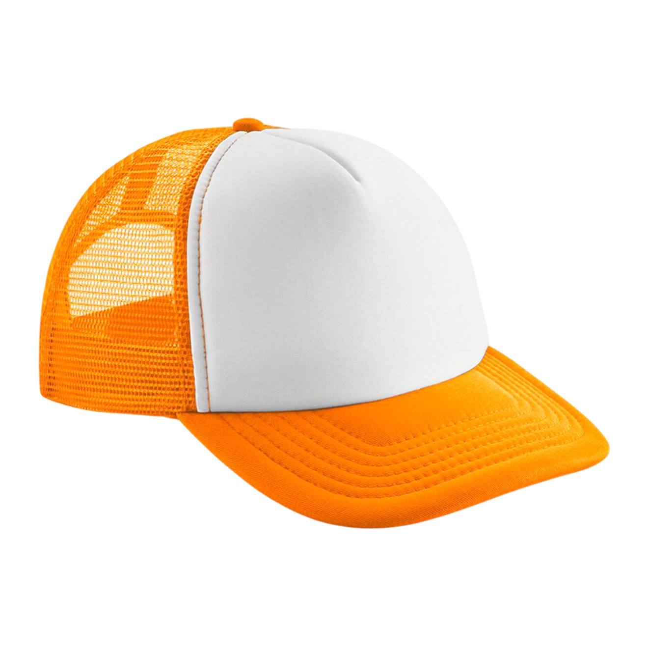 Casquette Trucker Polyester Orange / Blanc