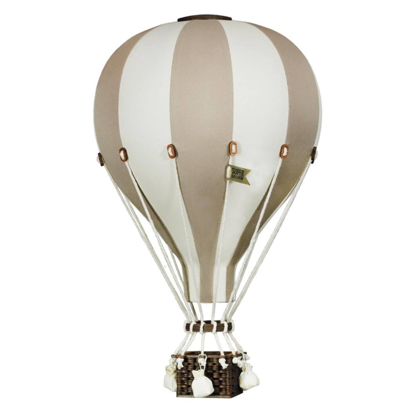 Montgolfière Décorative - Taille S Beige Blanc
