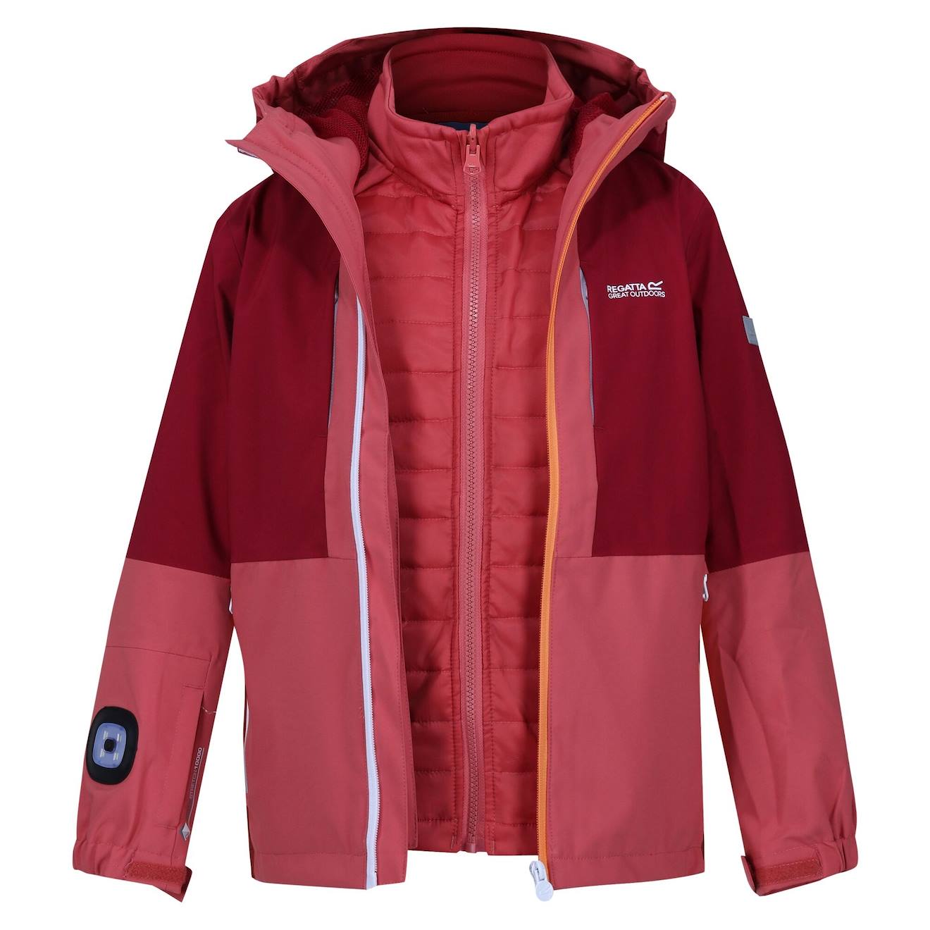 Veste Imperméable Hydrate Polyester Hydrate Viii Corail Clair / Rouge Foncé