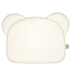 Chambre et rangement-Oreiller bébé plat ourson en gaze de coton jeanne