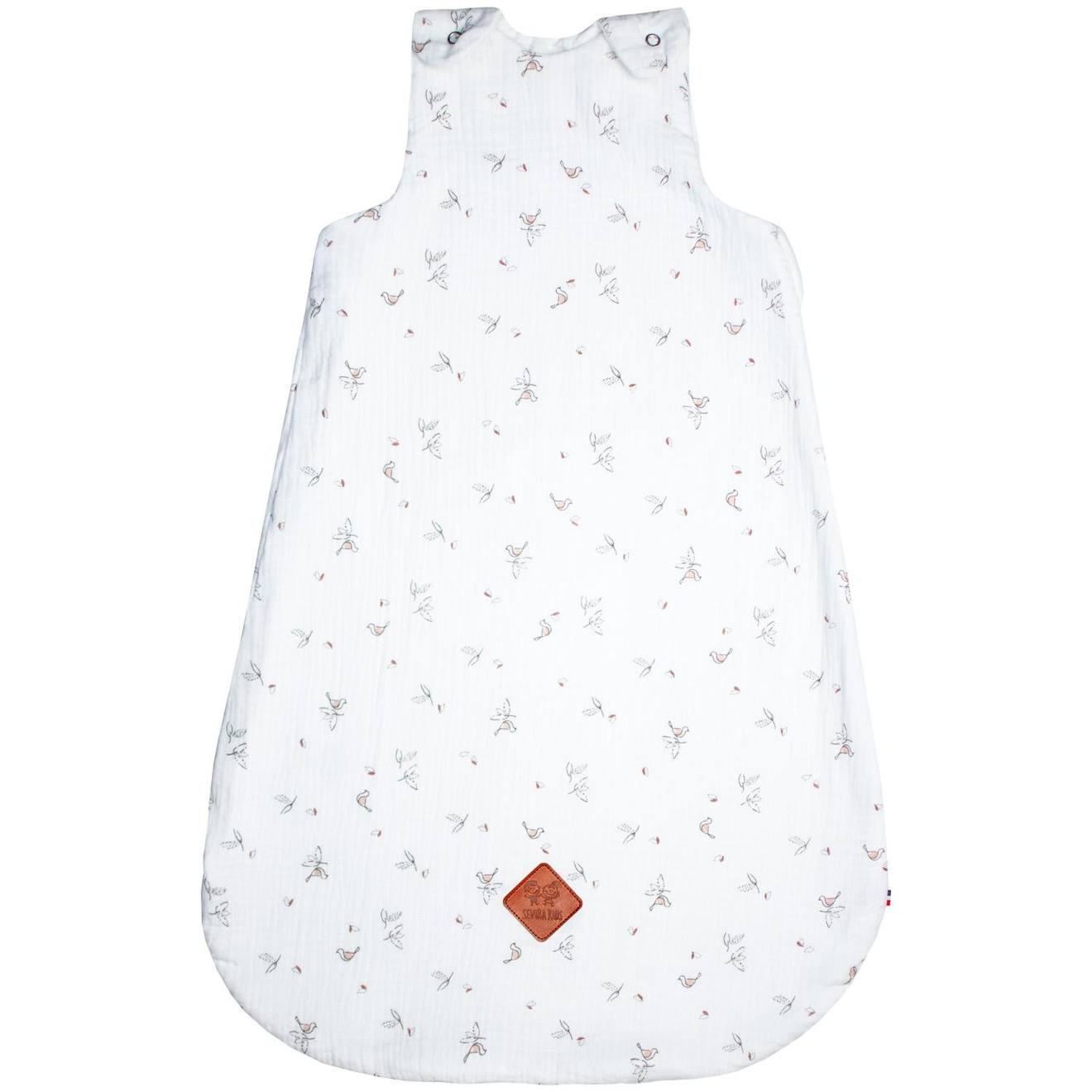 Gigoteuse D'été Tog 0,5 En Gaze De Coton Melody Blanc Imprimé Minimaliste