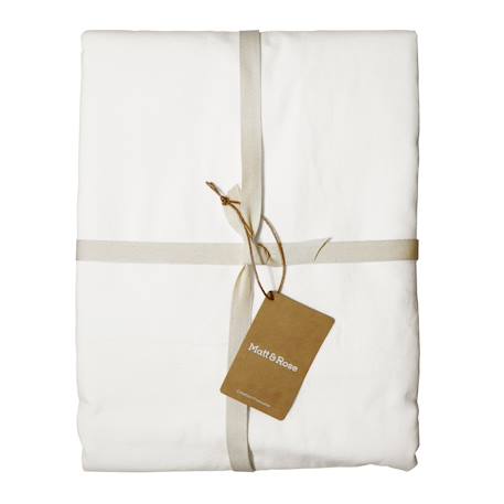 Drap-housse uni en coton, coton lavé Blanc+Bleu nuit+Bleu orage+Caramel+Chocolat+Lichen+Lie de vin+Lin+Miel+Nude+Terre cuite 2 - vertbaudet enfant 