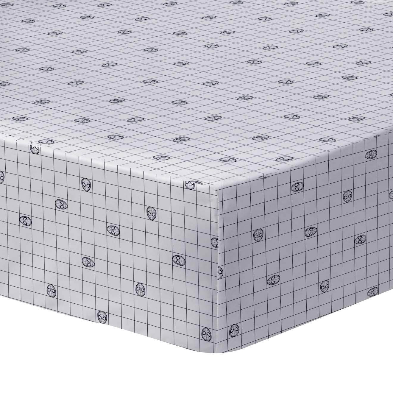 Drap-housse Imprimé 100% Coton, Spiderman Home Hero Gris