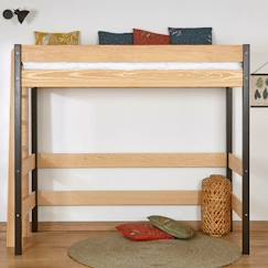 Chambre et rangement-Chambre-Lit bébé, lit enfant-Lit combiné, surélevé, superposé-Lit mezzanine bois massif tino