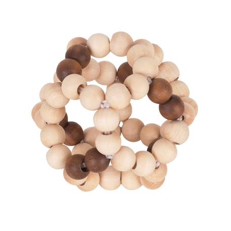 Goki - Hochet Balle Flexible En Bois Nature Multi-coloured