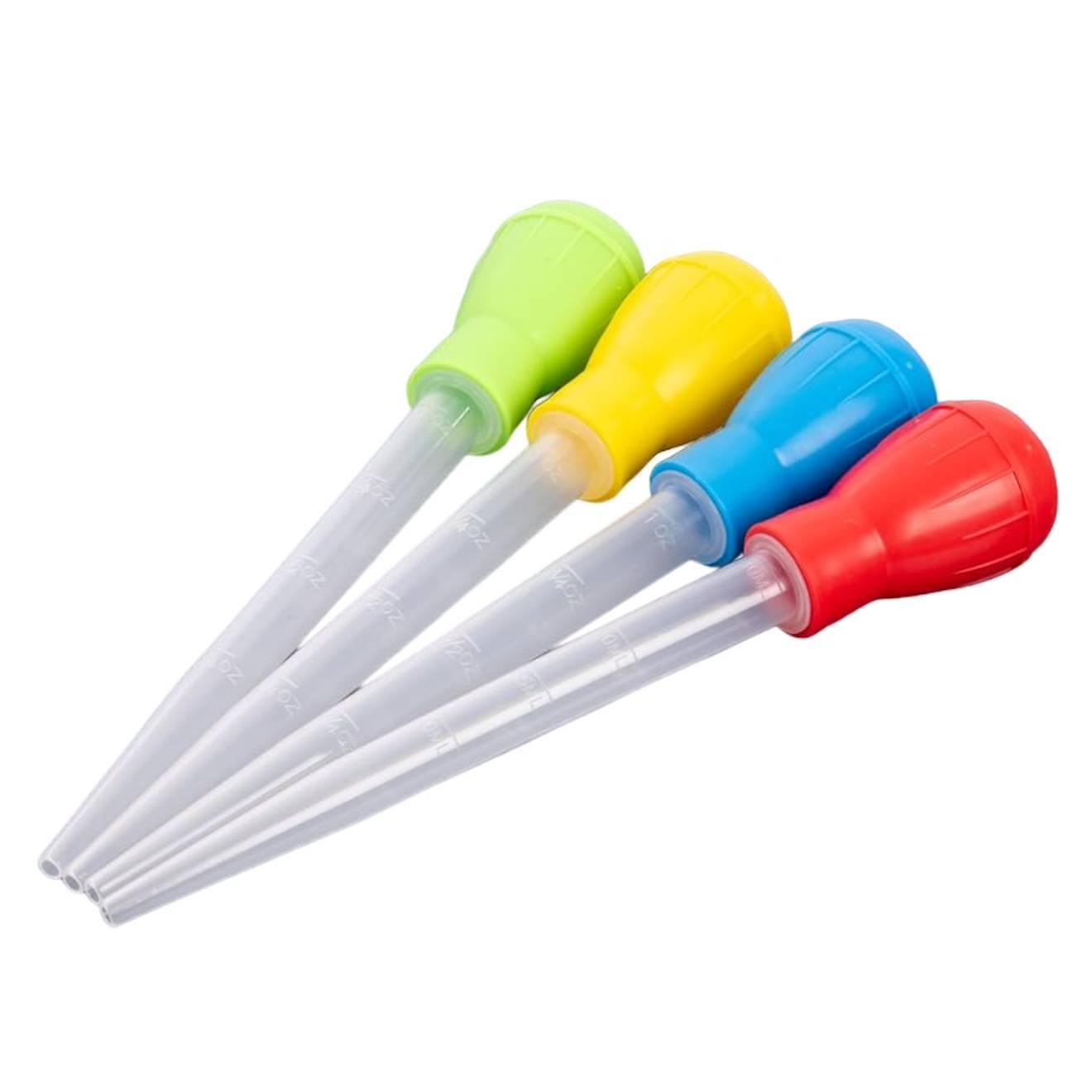 4 Pipettes De Mesure 30 Ml Rouge