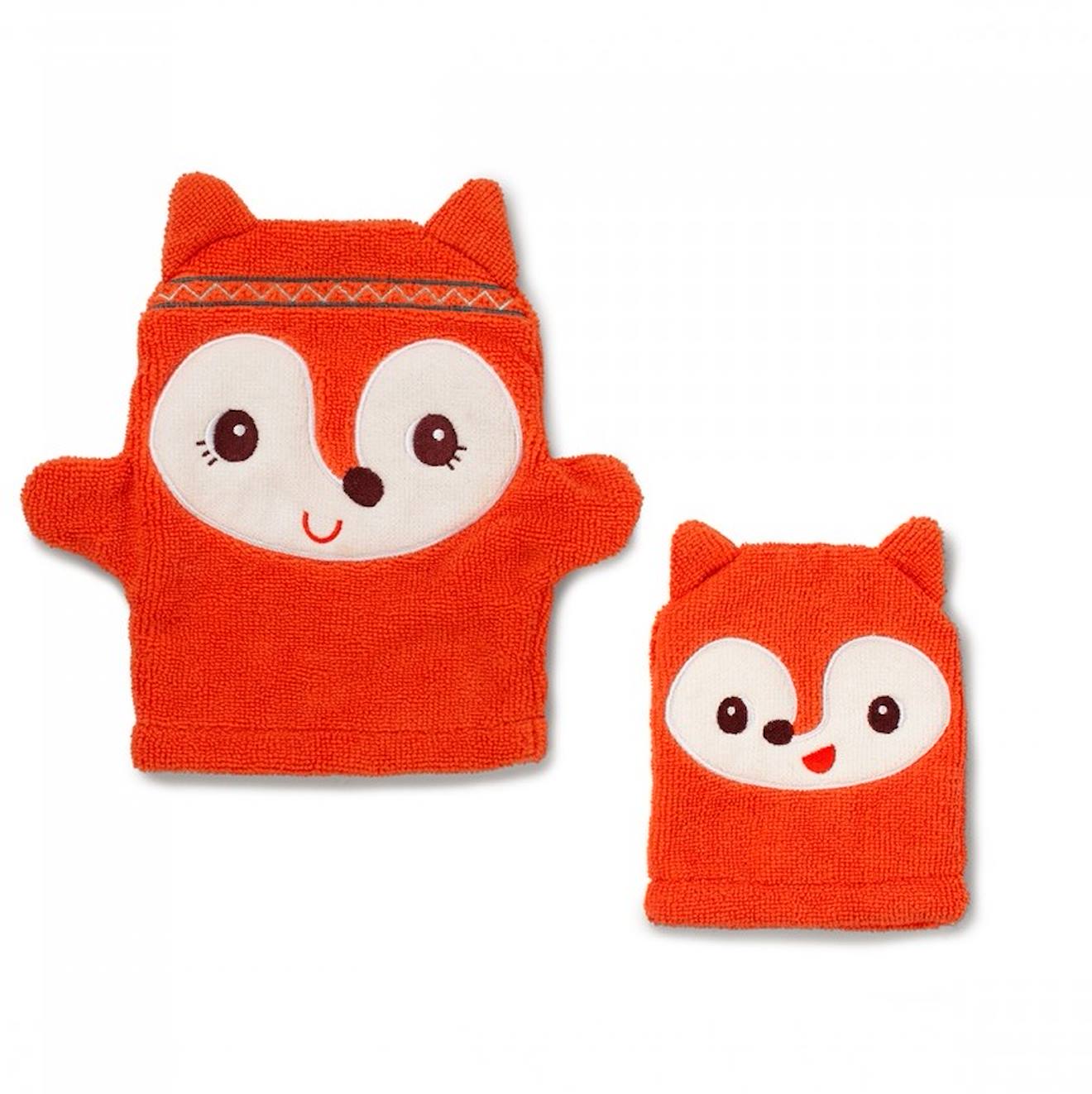 Gants De Toilette Enfant Alice Orange