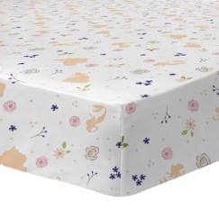 Linge de maison et décoration-Linge de lit enfant-Drap housse imprimé 100% coton, disney home princesse bal